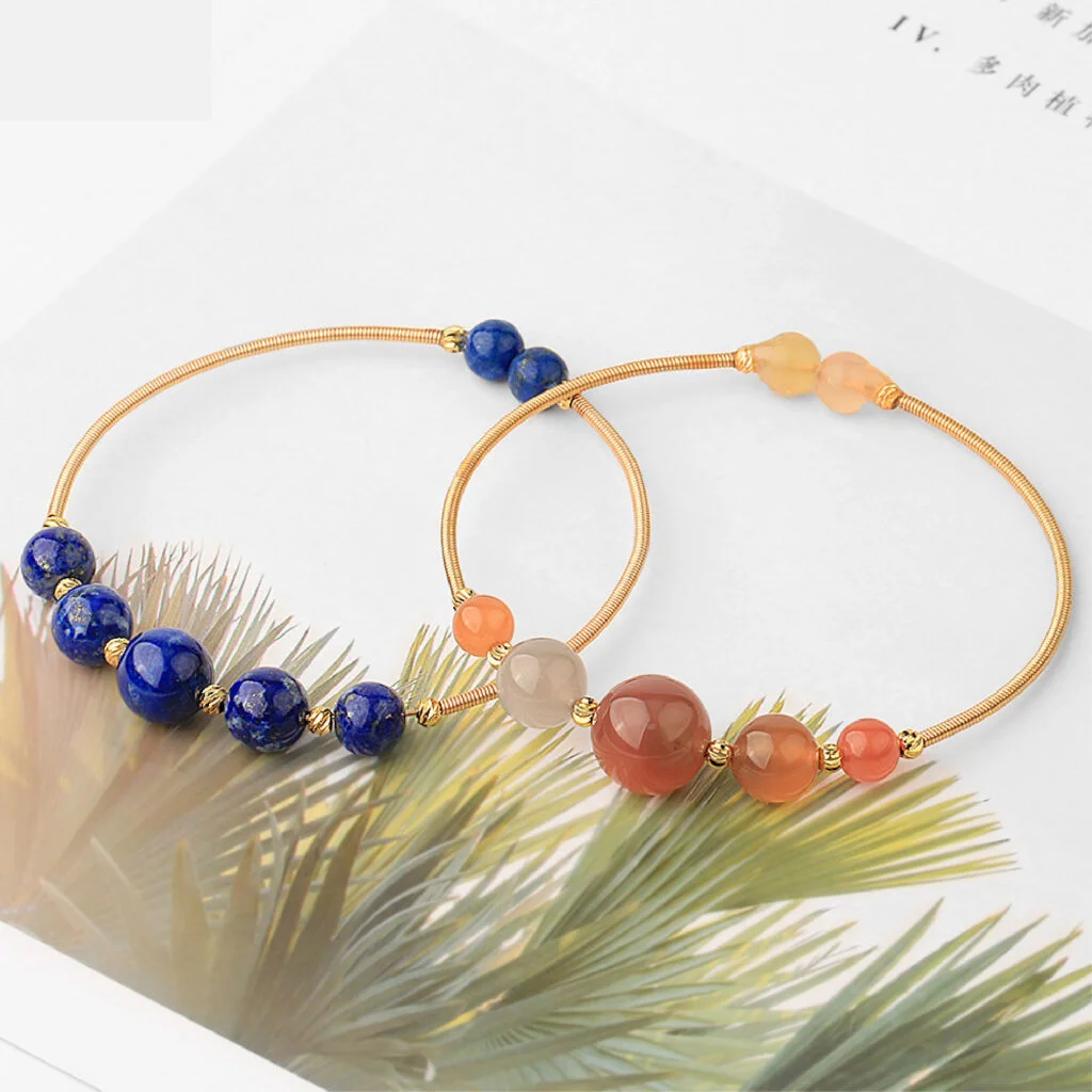 Natural Crystal Bangle